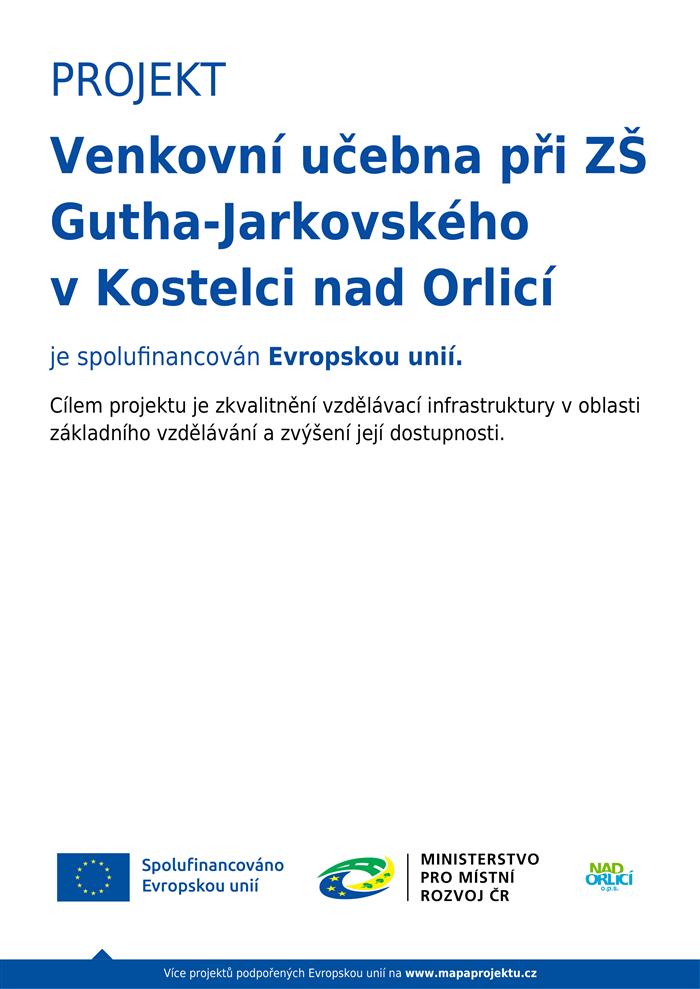 Venkovní učebna při ZŠ Gutha-Jarkovského